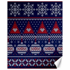 Beautiful Knitted Christmas Pattern Canvas 16  X 20  by Vaneshart