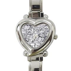 Animal Seamless Pattern Heart Italian Charm Watch