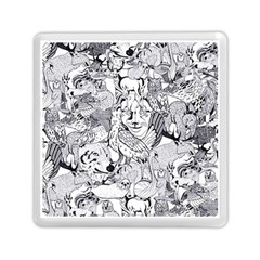 Animal Seamless Pattern Memory Card Reader (square)