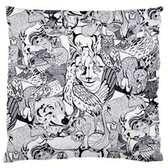 Animal Seamless Pattern Large Cushion Case (one Side)