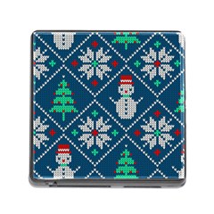 Knitted Christmas Pattern Memory Card Reader (square 5 Slot) by Vaneshart