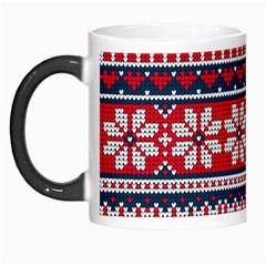 Beautiful Knitted Christmas Pattern Morph Mugs by Vaneshart