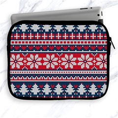 Beautiful Knitted Christmas Pattern Apple Ipad 2/3/4 Zipper Cases by Vaneshart