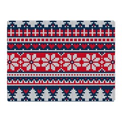 Beautiful Knitted Christmas Pattern Double Sided Flano Blanket (mini)  by Vaneshart