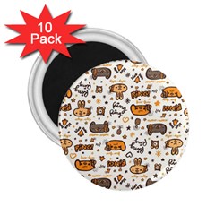 Animal Patterns Safari 2 25  Magnets (10 Pack)  by Vaneshart