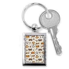 Animal Patterns Safari Key Chain (rectangle) by Vaneshart