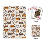 Animal Patterns Safari Playing Cards Single Design (Rectangle) Back