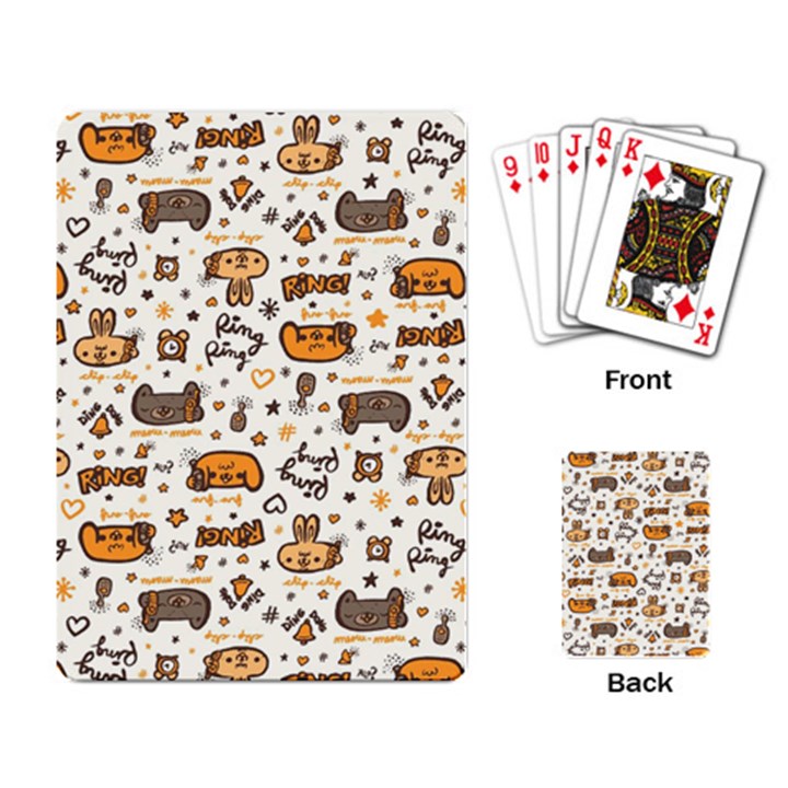 Animal Patterns Safari Playing Cards Single Design (Rectangle)