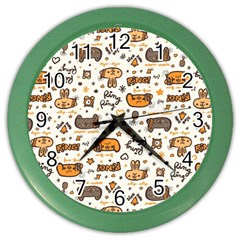 Animal Patterns Safari Color Wall Clock