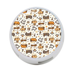 Animal Patterns Safari 4-port Usb Hub (two Sides) by Vaneshart