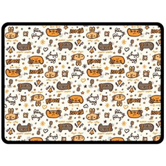 Animal Patterns Safari Fleece Blanket (large)  by Vaneshart