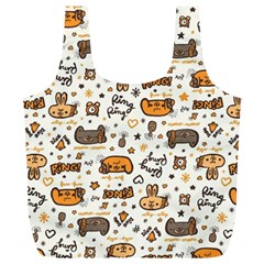 Animal Patterns Safari Full Print Recycle Bag (xl) by Vaneshart