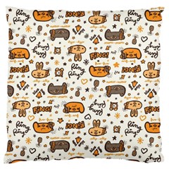 Animal Patterns Safari Large Flano Cushion Case (one Side)