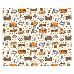 Animal Patterns Safari Double Sided Flano Blanket (small)  by Vaneshart