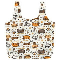 Animal Patterns Safari Full Print Recycle Bag (xxl) by Vaneshart