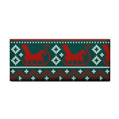 Beautiful Knitted Christmas Pattern Hand Towel by Vaneshart