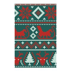 Beautiful Knitted Christmas Pattern Shower Curtain 48  X 72  (small)  by Vaneshart