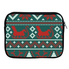 Beautiful Knitted Christmas Pattern Apple Ipad 2/3/4 Zipper Cases by Vaneshart