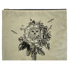 Owl On A Dreamcatcher Cosmetic Bag (xxxl) by FantasyWorld7