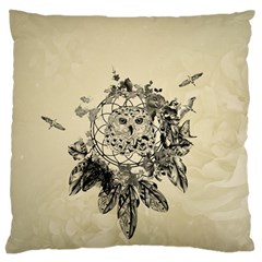 Owl On A Dreamcatcher Standard Flano Cushion Case (one Side) by FantasyWorld7