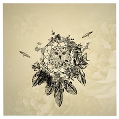 Owl On A Dreamcatcher Wooden Puzzle Square