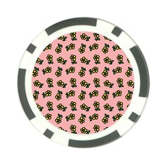 Daisy Pink Poker Chip Card Guard by snowwhitegirl