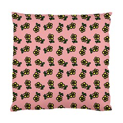 Daisy Pink Standard Cushion Case (one Side) by snowwhitegirl