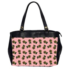 Daisy Pink Oversize Office Handbag (2 Sides)