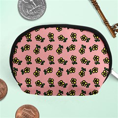 Daisy Pink Accessory Pouch (medium) by snowwhitegirl