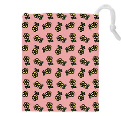 Daisy Pink Drawstring Pouch (4xl)