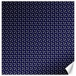 Grey Star Navy Blue Canvas 12  x 12  11.4 x11.56  Canvas - 1