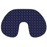 Grey Star Navy Blue Travel Neck Pillow Front