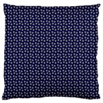 Grey Star Navy Blue Standard Flano Cushion Case (One Side) Front