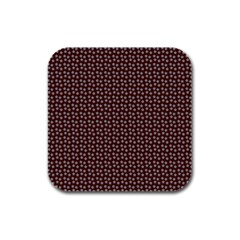 Grey Star Navy Burgundy Rubber Square Coaster (4 Pack)  by snowwhitegirl