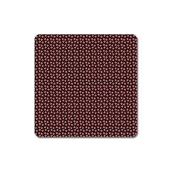 Grey Star Navy Burgundy Square Magnet by snowwhitegirl