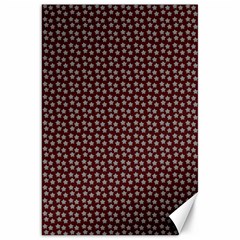 Grey Star Navy Burgundy Canvas 20  X 30  by snowwhitegirl