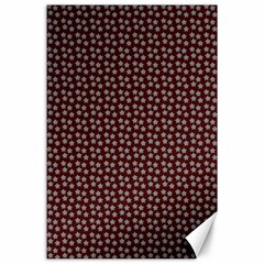 Grey Star Navy Burgundy Canvas 24  X 36  by snowwhitegirl