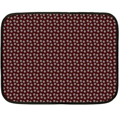 Grey Star Navy Burgundy Double Sided Fleece Blanket (mini)  by snowwhitegirl