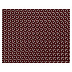 Grey Star Navy Burgundy Double Sided Flano Blanket (medium)  by snowwhitegirl