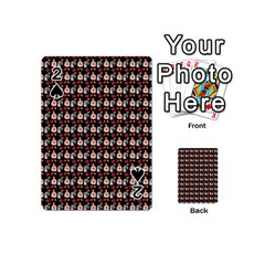 Valentine Girl Black Playing Cards 54 Designs (mini) by snowwhitegirl