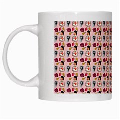 Valentine Girl Pink White Mugs by snowwhitegirl