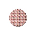 Valentine Girl Pink Golf Ball Marker Front