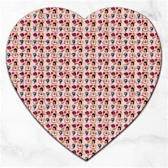 Valentine Girl Pink Jigsaw Puzzle (heart) by snowwhitegirl