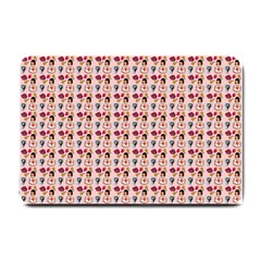 Valentine Girl Pink Small Doormat  by snowwhitegirl