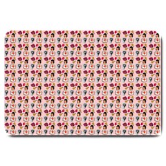 Valentine Girl Pink Large Doormat  by snowwhitegirl