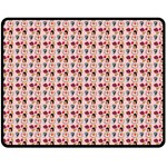 Valentine Girl Pink Double Sided Fleece Blanket (Medium)  58.8 x47.4  Blanket Front