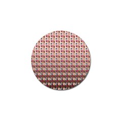 Valentine Girl Pink Ombre Golf Ball Marker (4 pack)