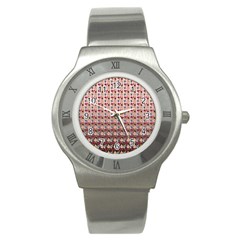 Valentine Girl Pink Ombre Stainless Steel Watch