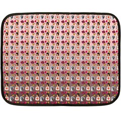 Valentine Girl Pink Ombre Fleece Blanket (Mini)