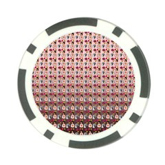 Valentine Girl Pink Ombre Poker Chip Card Guard (10 pack)